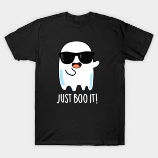 Just Boo It Cute Halloween Ghost Pun T-Shirt